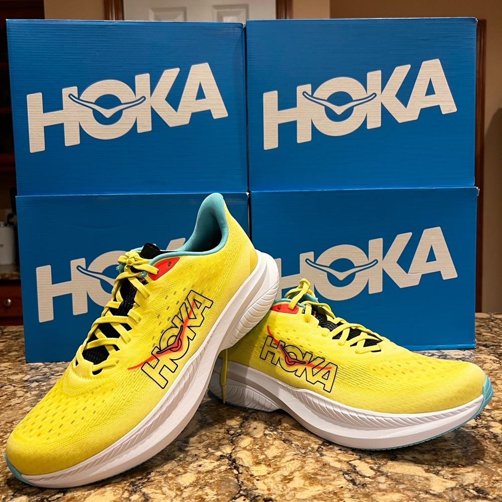 HOKA Mach 6 Yuzu Cielo Blue